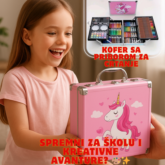 Kofer sa priborom za crtanje