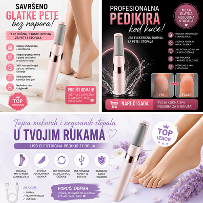 USB Električna pedikir turpija za pete i stopala