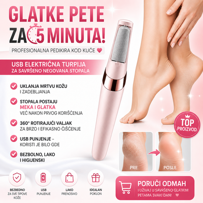 USB Električna pedikir turpija za pete i stopala