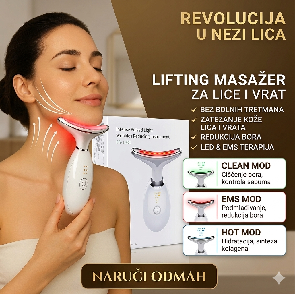 Masažer za učvršćivanje vrata i lica