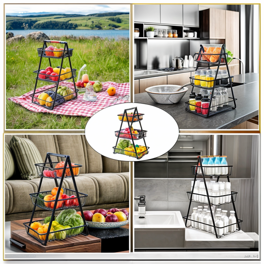 KUĆNI STALAK ZA NAMIRNICE NA 3 NIVOA