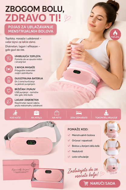 Pojas za Ublažavanje Menstrualnih Bolova