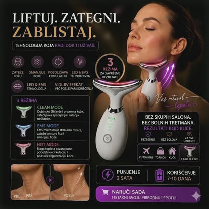 Masažer za učvršćivanje vrata i lica