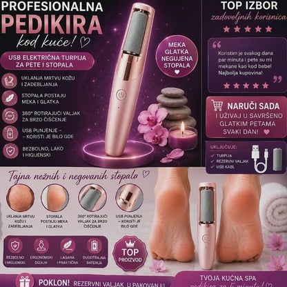 USB Električna pedikir turpija za pete i stopala