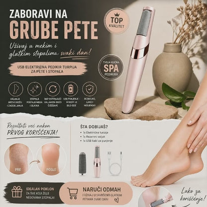 USB Električna pedikir turpija za pete i stopala