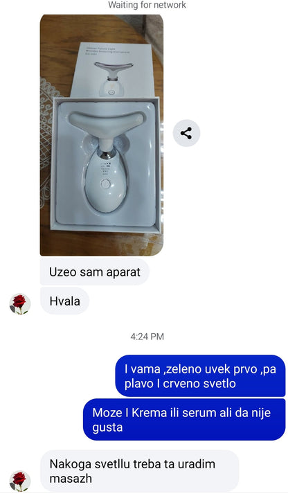 Masažer za učvršćivanje vrata i lica