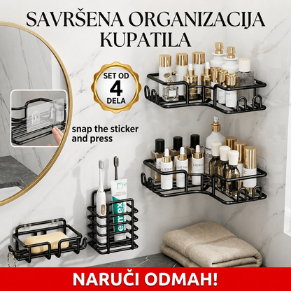 Police držači za kupatilo - set od 4 delova samo akcija 1699 din !!!