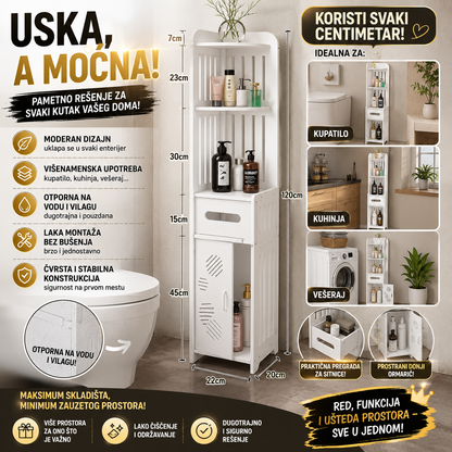VIŠENAMENSKA USKA POLICA ZA KUPATILO I KUHINJU